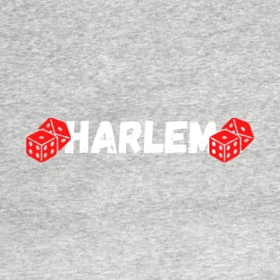 Harlem With Dice Design T-Shirt